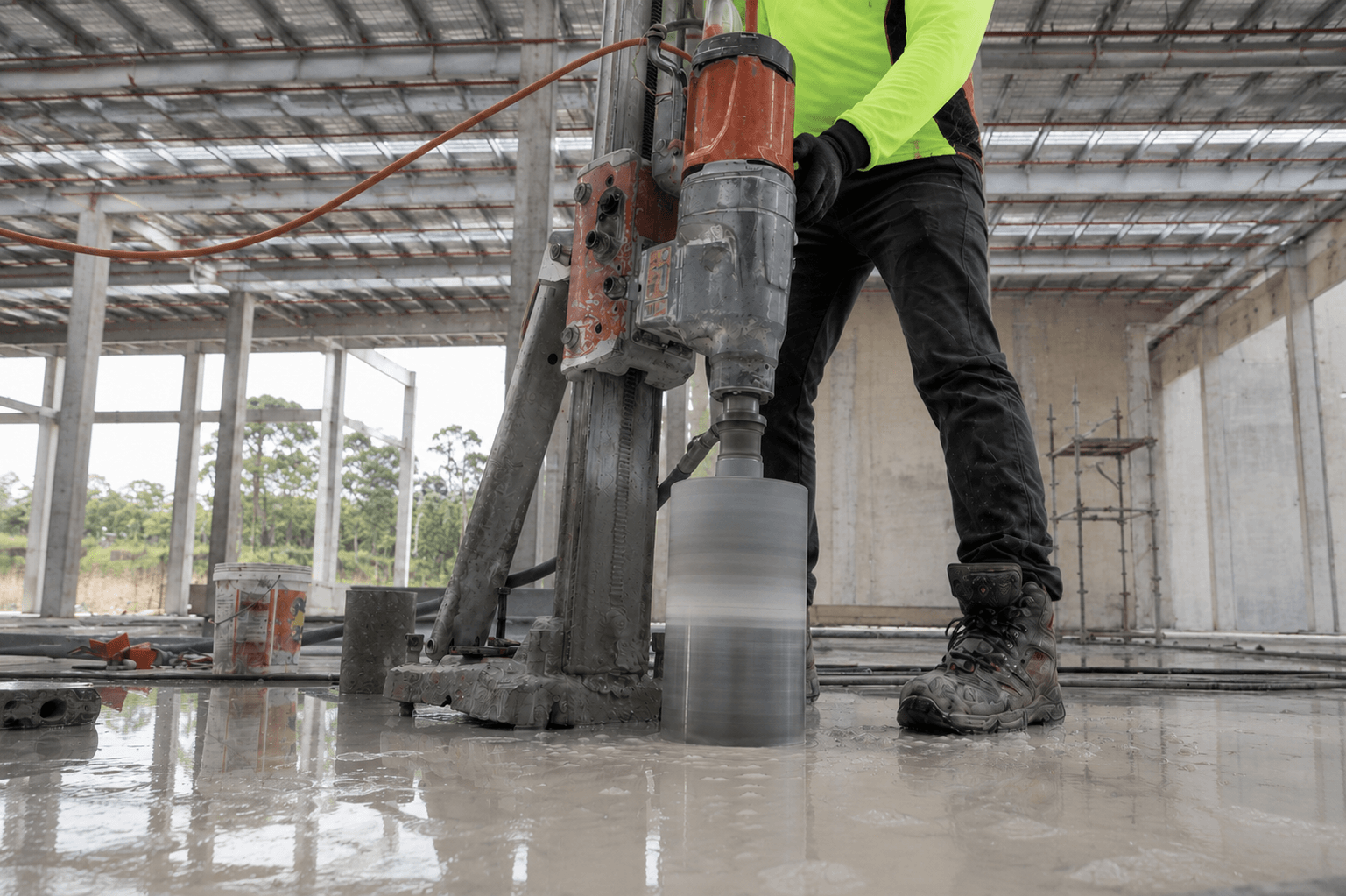 Structural concrete core drilling solutions.